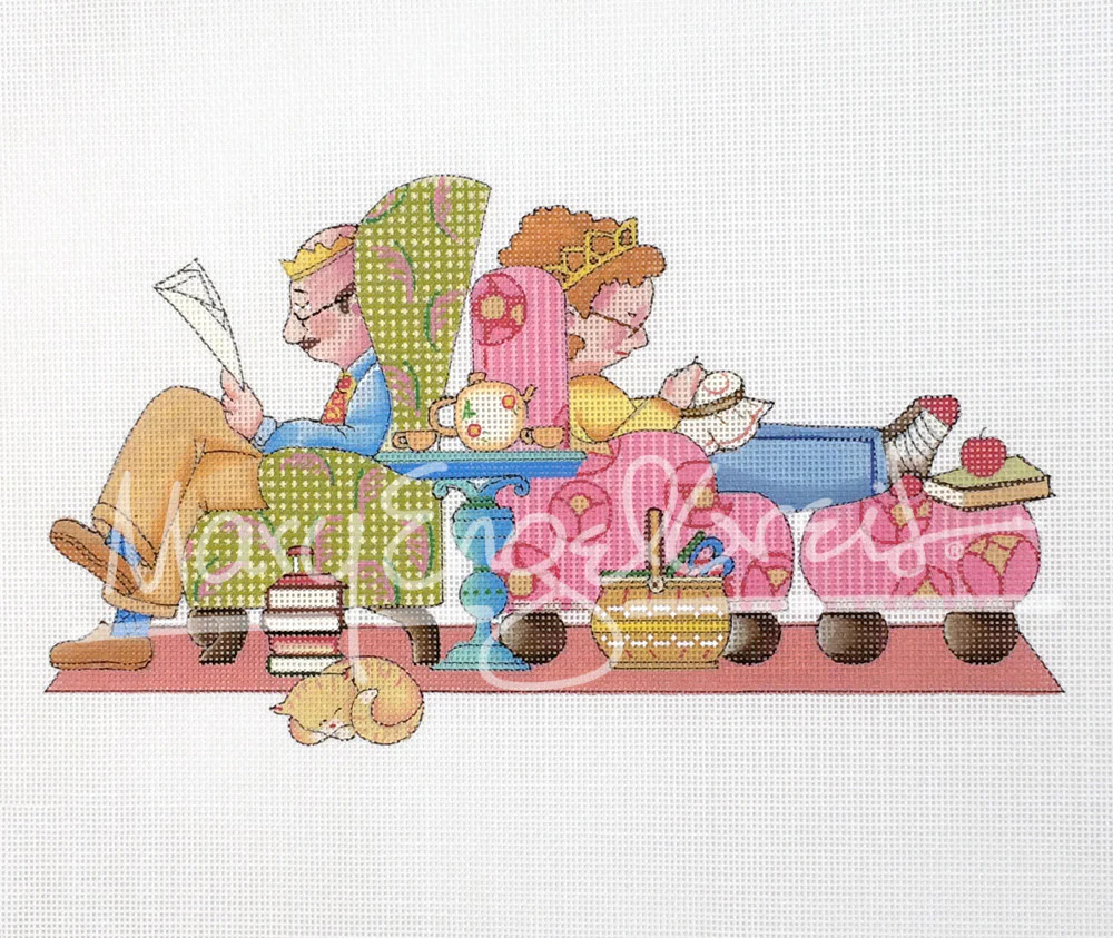 Needlepoint Canvas: Happy Marriage - Image 2