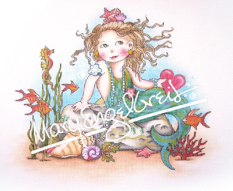 Needlepoint Canvas: Ickle Ockle Mermaid - Image 2