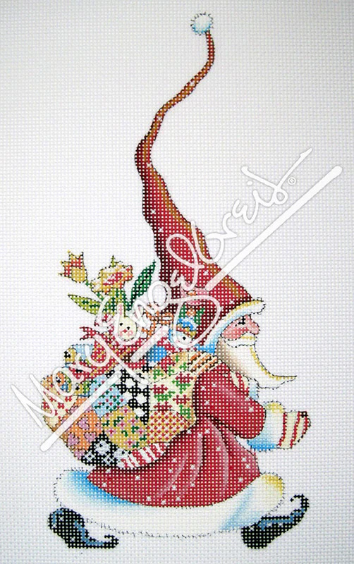 Needlepoint Canvas: Santa Marches On - Image 2
