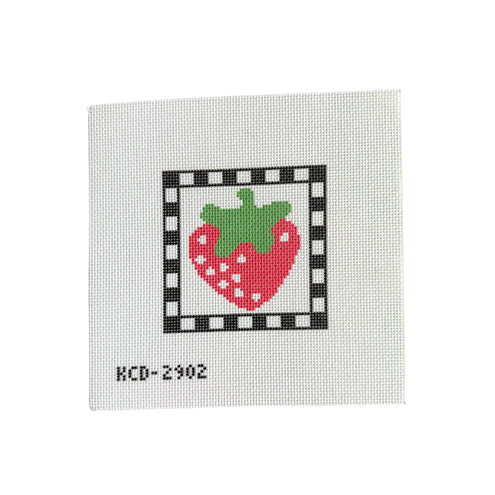 Needlepoint Canvas: Strawberry Square Kit - Image 3