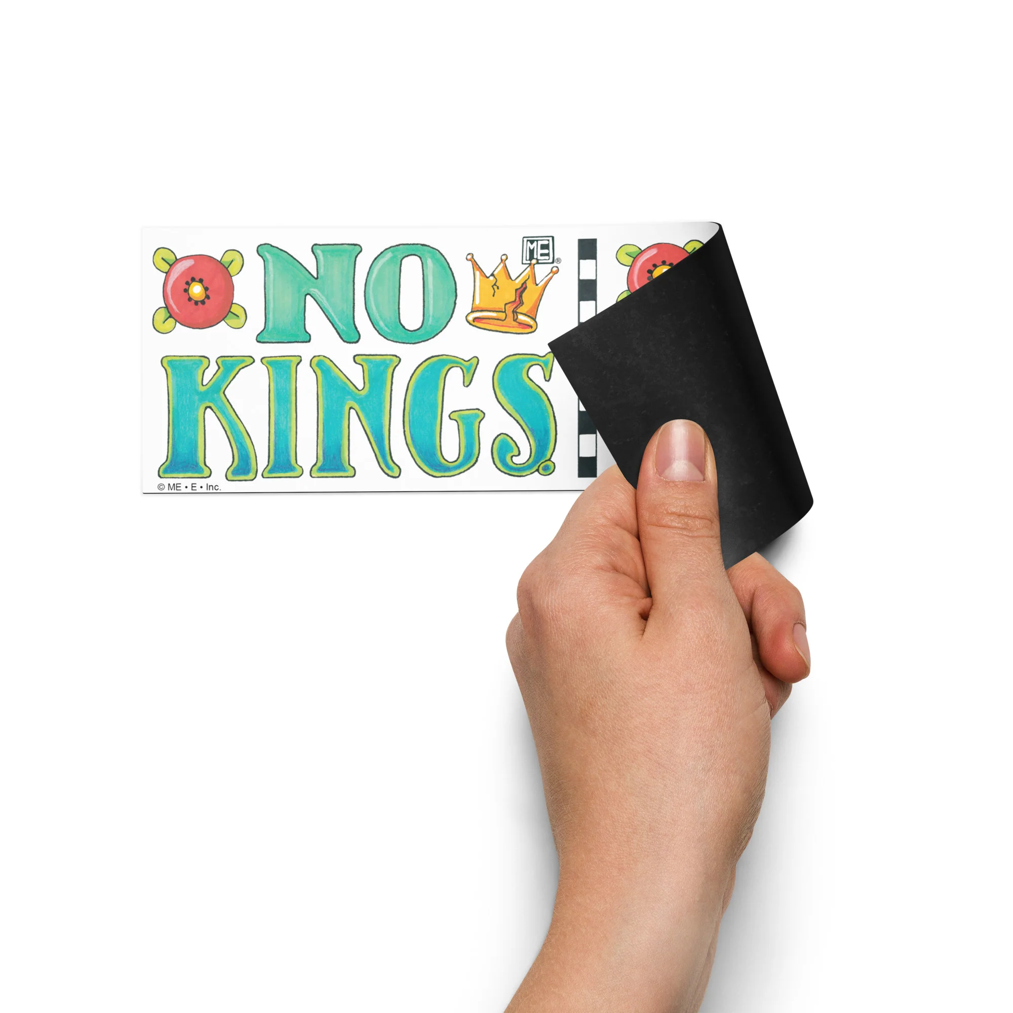 No Kings Car Magnet - Image 3