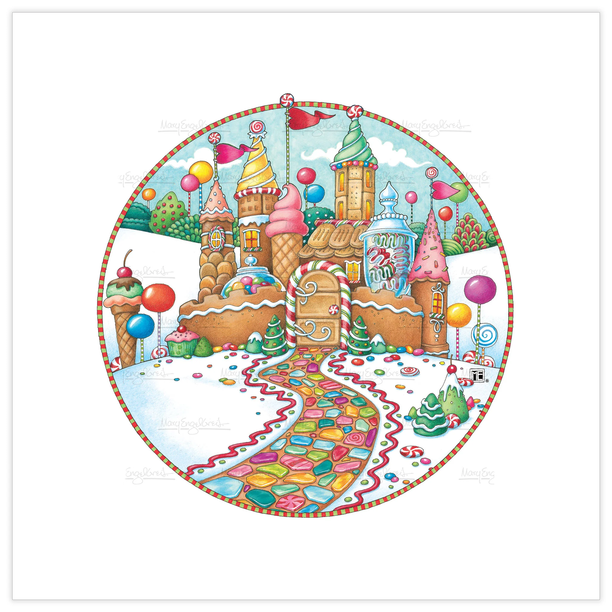 Nutcracker Gingerbread Castle Fine Art Print
