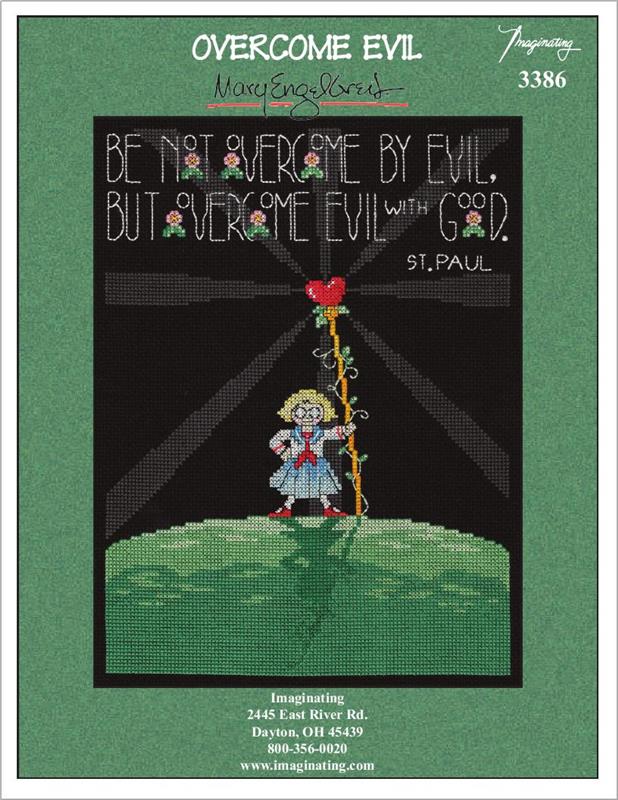 Overcome Evil Counted Cross Stitch Leaflet - Image 2