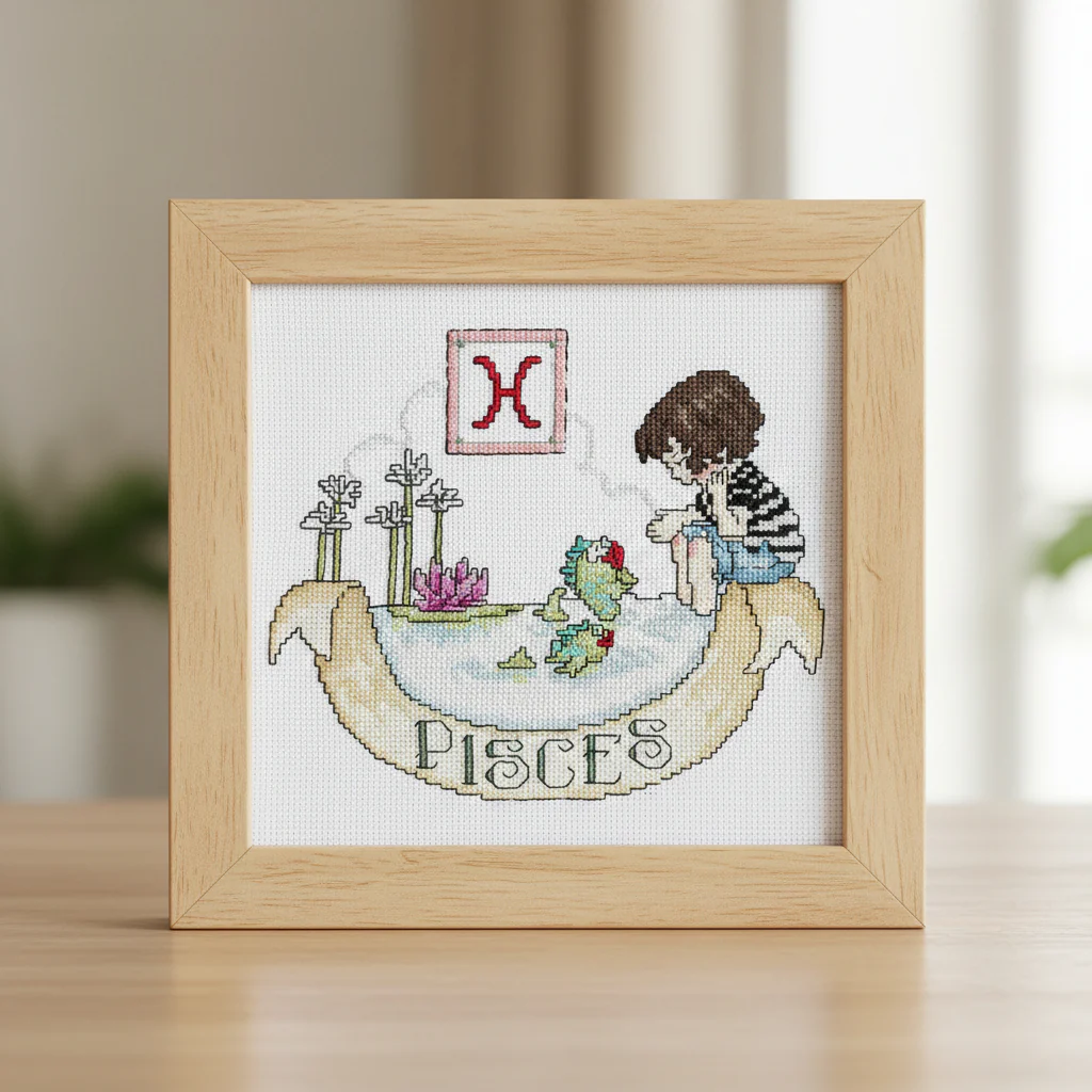 Pisces Counted Cross Stitch Kit - Image 3