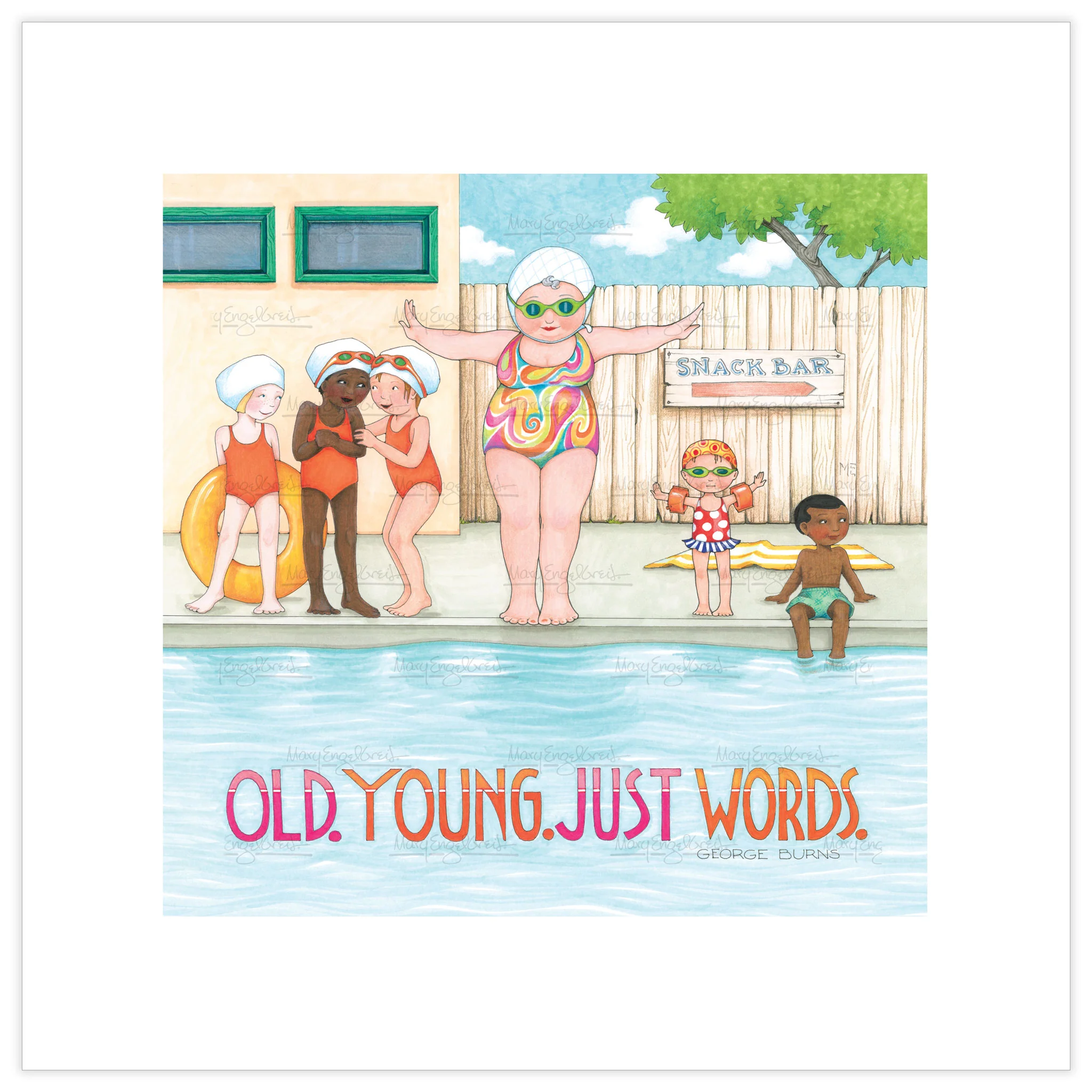 Posed for The Plunge Fine Art Print