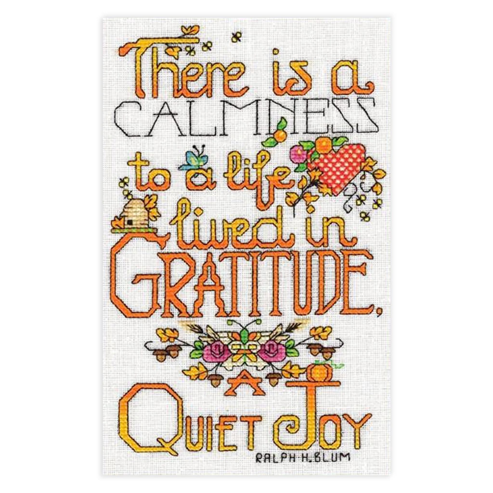 Quiet Joy Counted Cross Stitch Leaflet