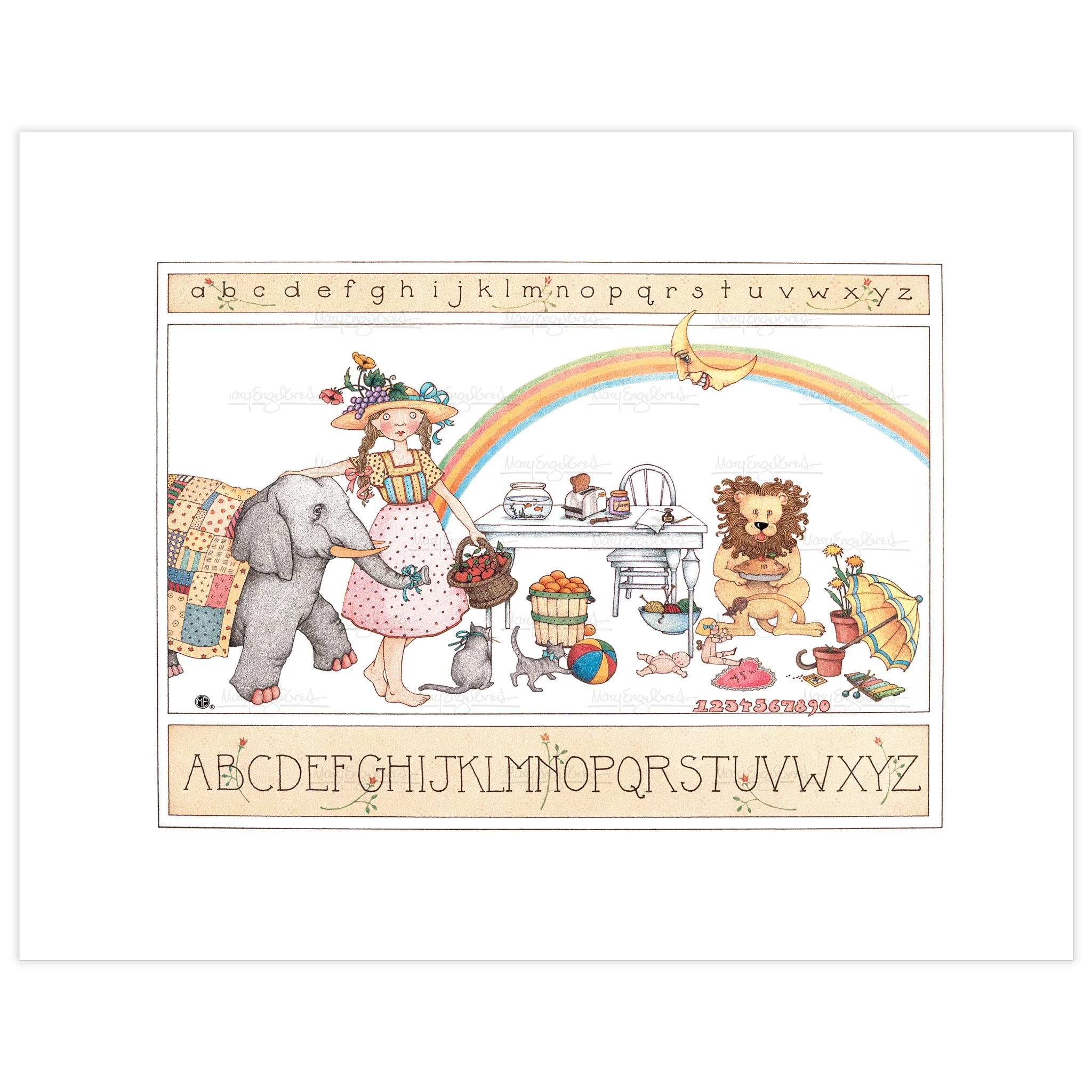 Rainbow Alphabet Fine Art Print