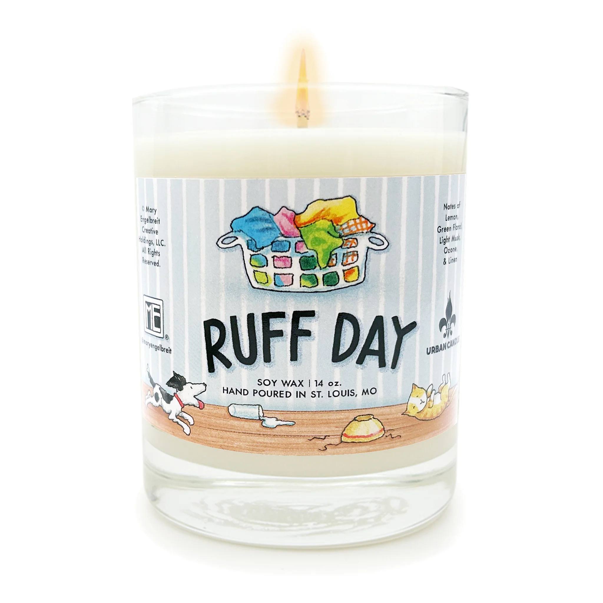Ruff-Day Candle