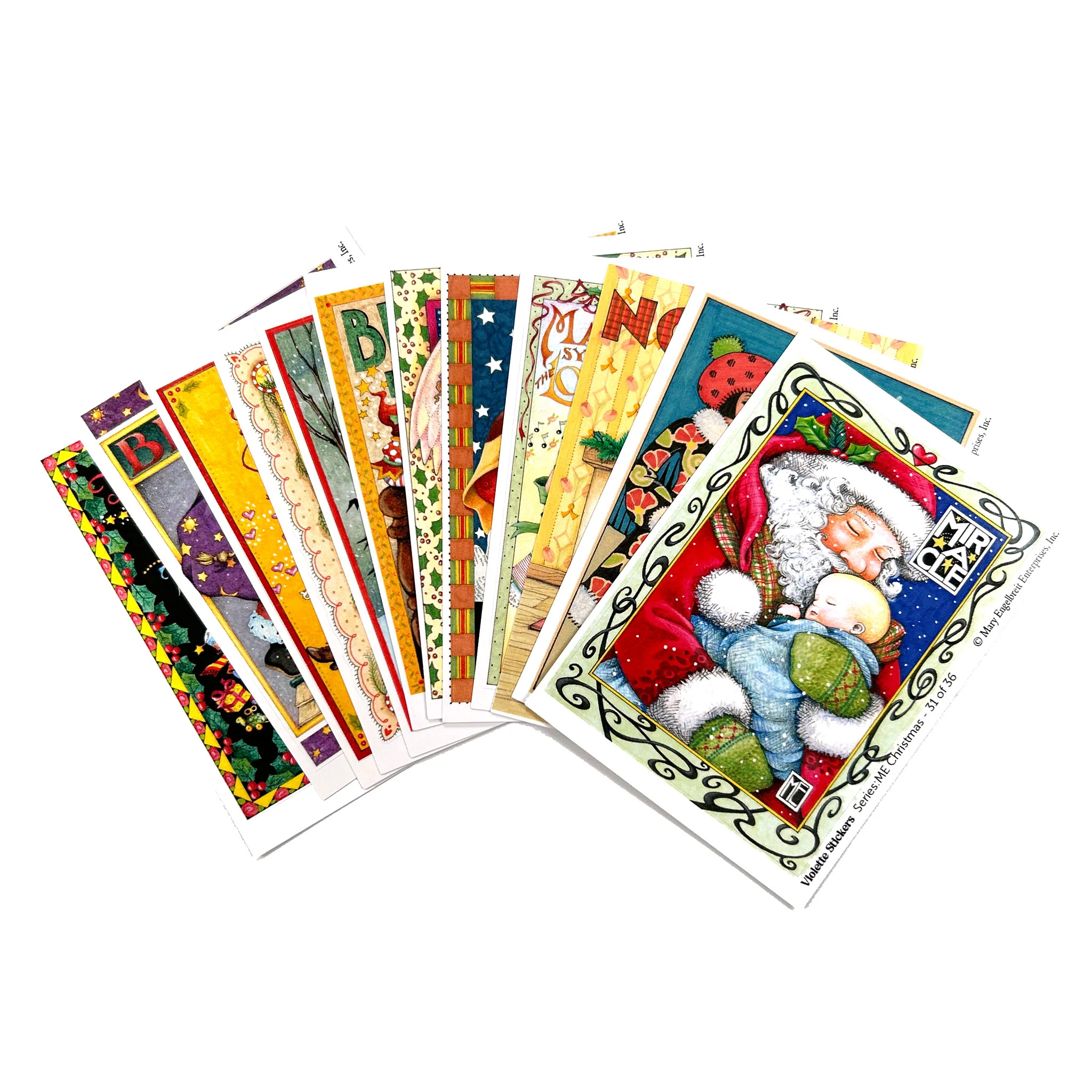 Santa and Elves Sticker Tin - Image 2