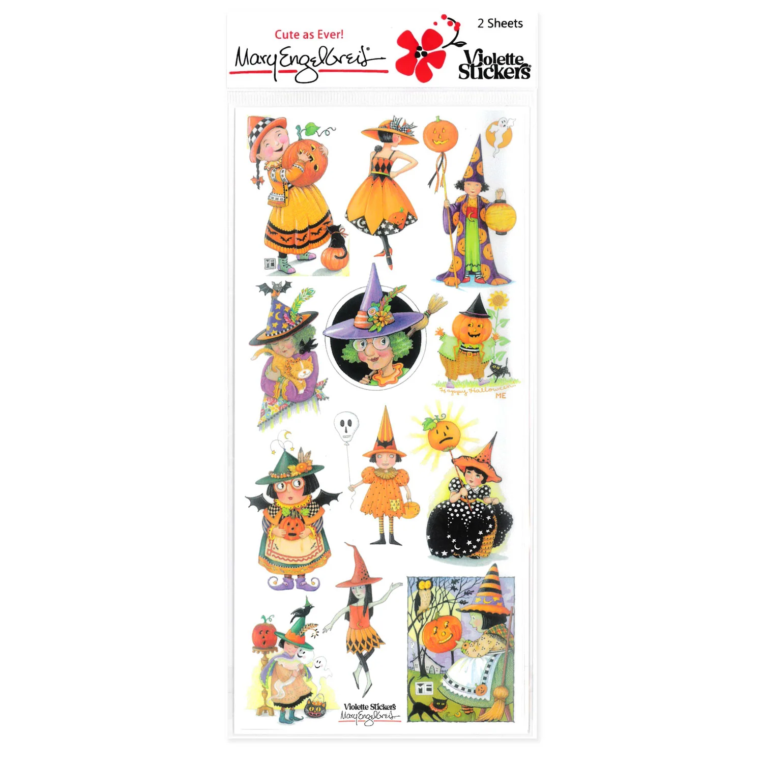 Scary Witches Sticker Sheet