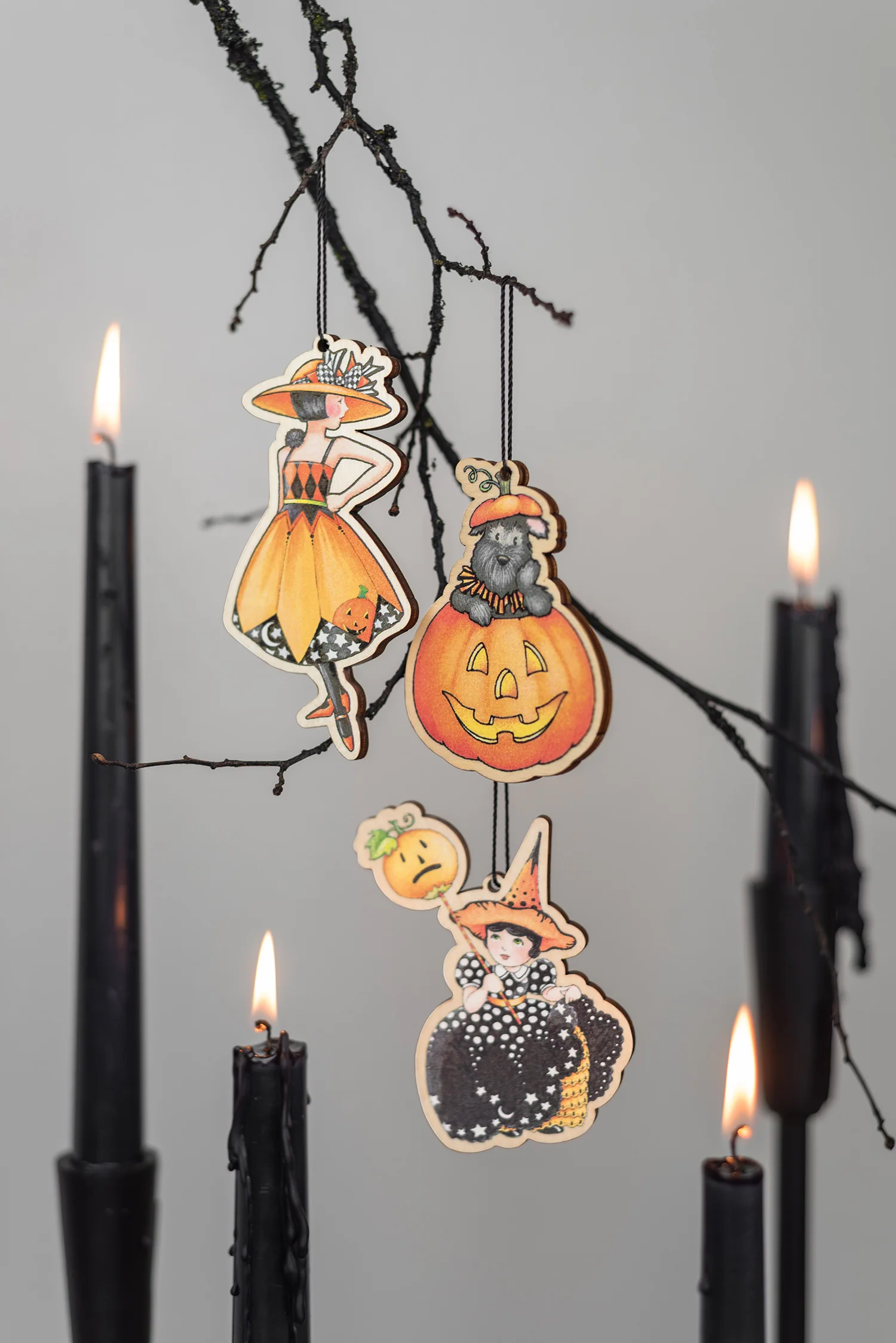 Scottie Pumpkin Wooden Ornament - Image 5