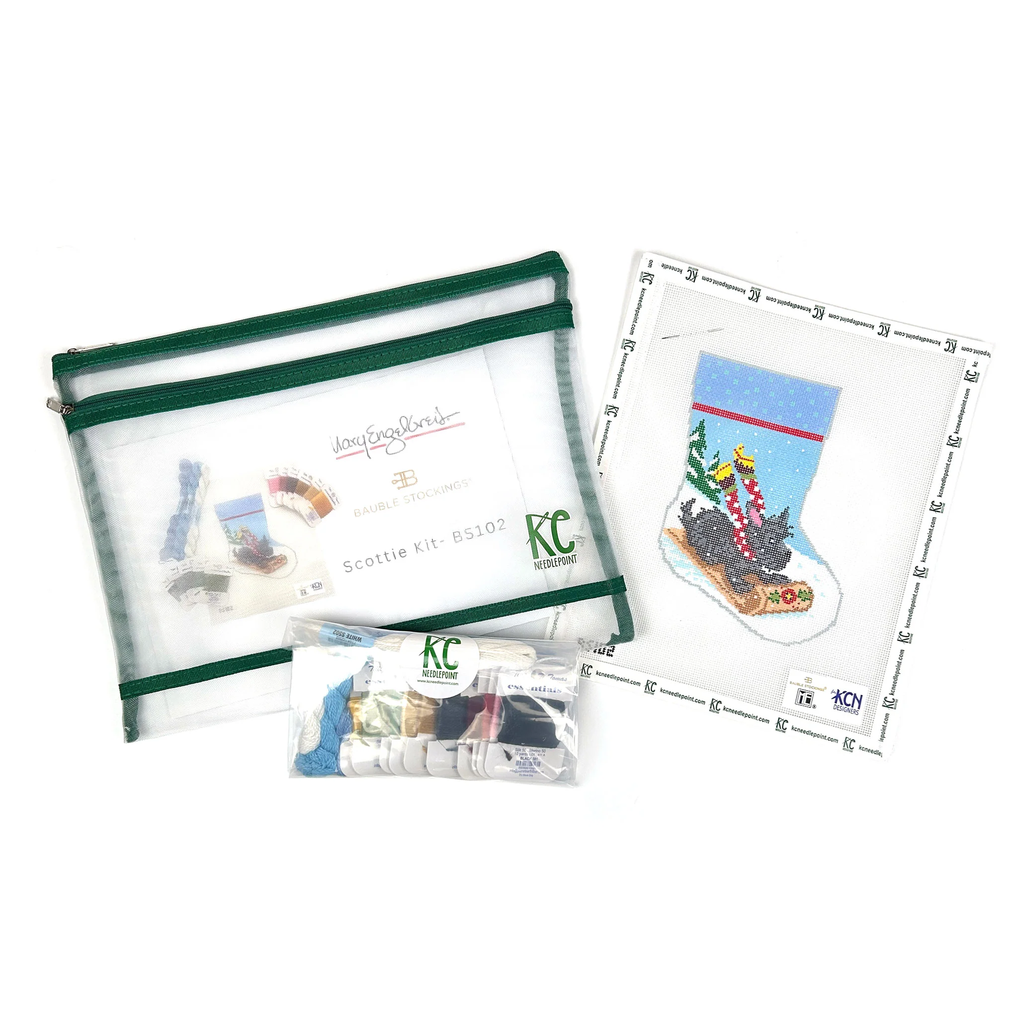 Scottie Sledding Ornament Sized Bauble Stocking Kit - Image 2