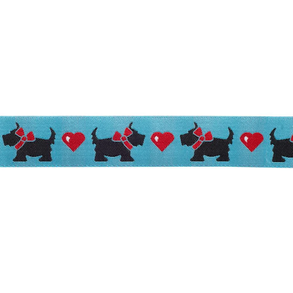 Scotties and Hearts on Blue Ribbon - Image 4