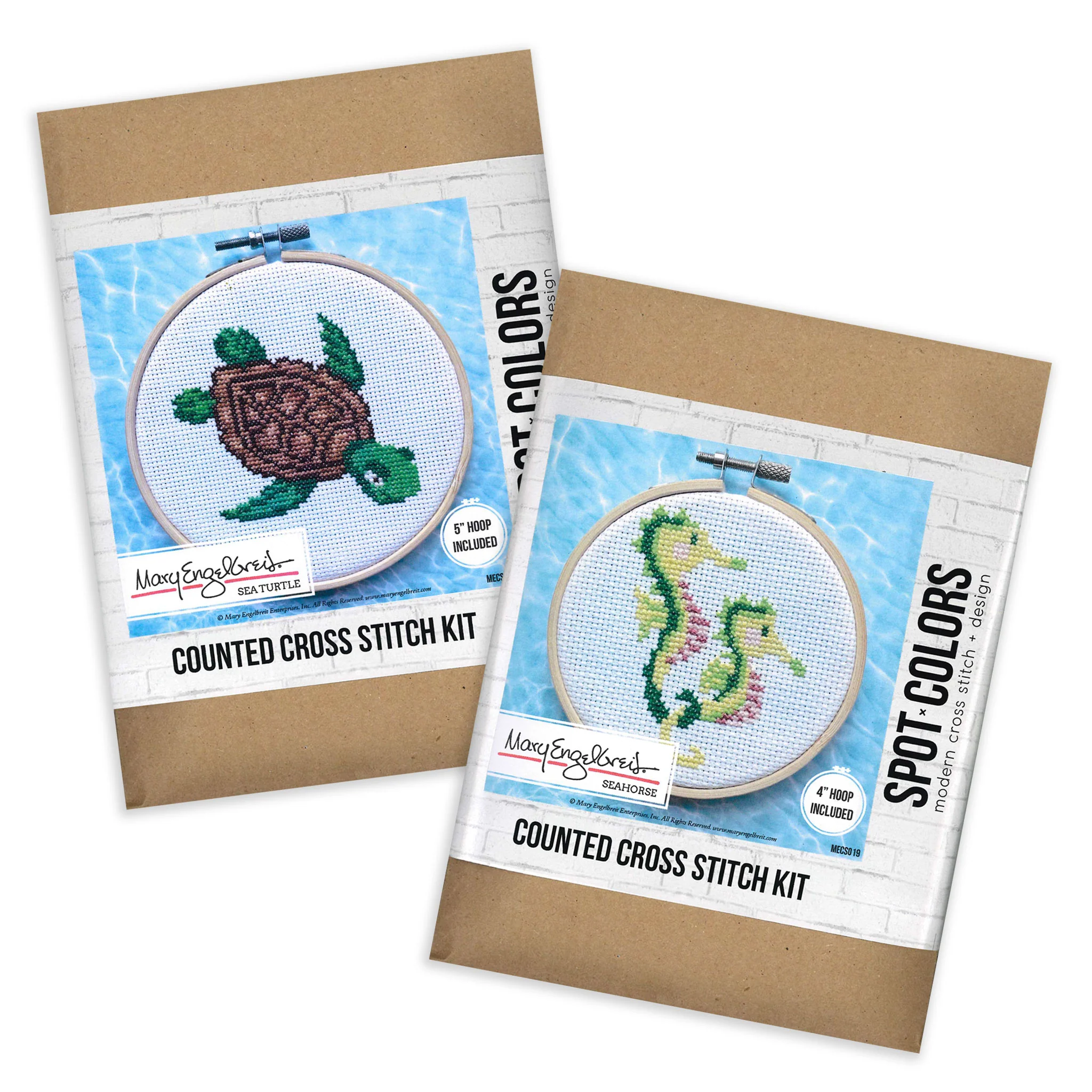 Sea Creatures Cross Stitch Kit Bundle