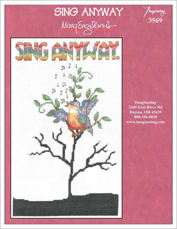 Sing Anyway Counted Cross Stitch Leaflet - Image 2