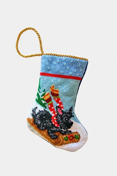 Sledding Scottie Bauble Stocking - Image 2