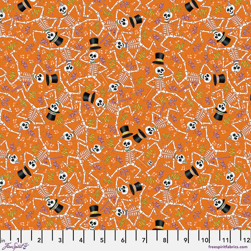 Dancing Skeletons Fabric - Image 3
