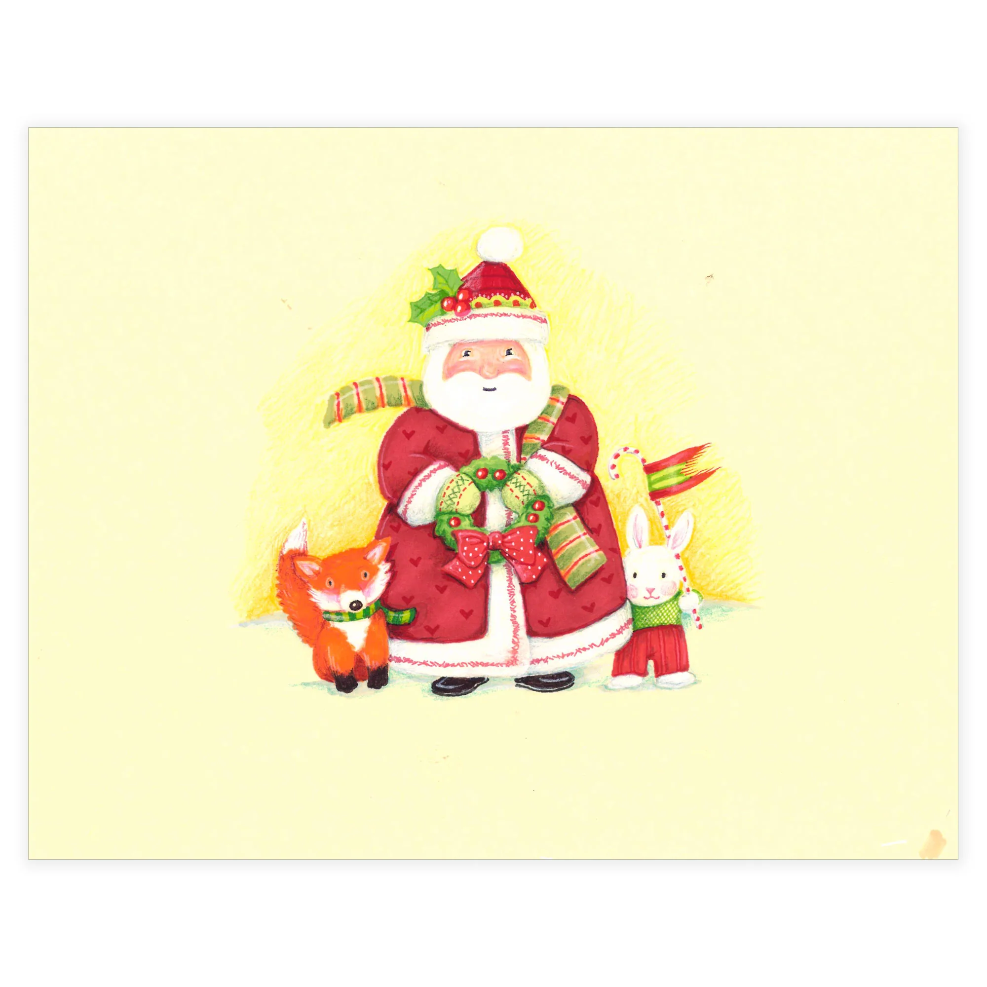 Super Cute Santa With Animals