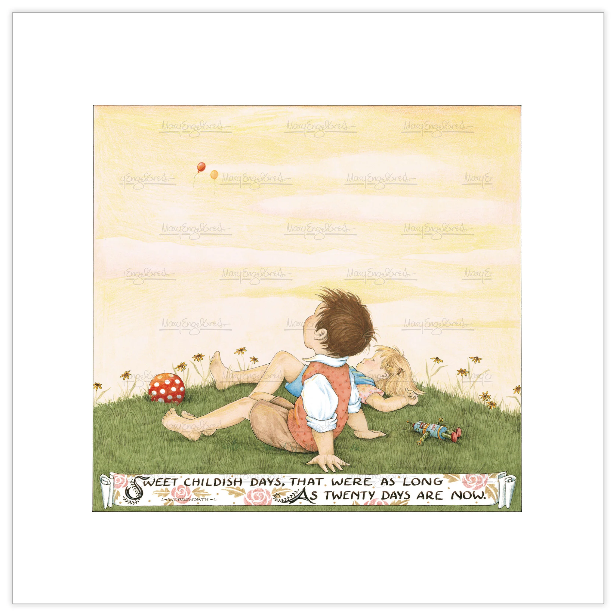 Sweet Childish Days Fine Art Print
