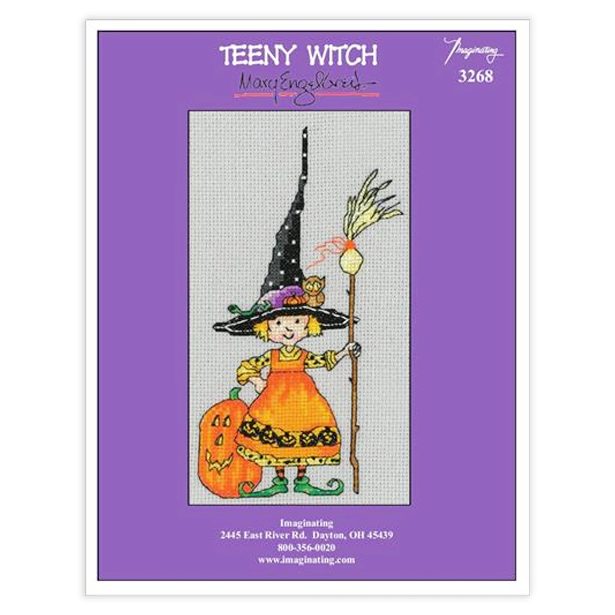 Teeny Witch Counted Cross Stitch Kit - Image 2