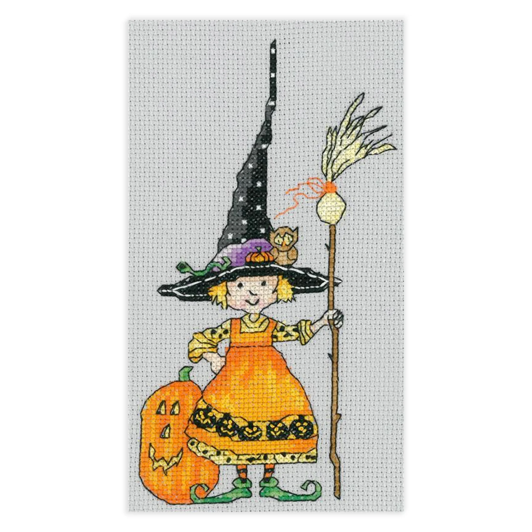 Teeny Witch Counted Cross Stitch Leaflet