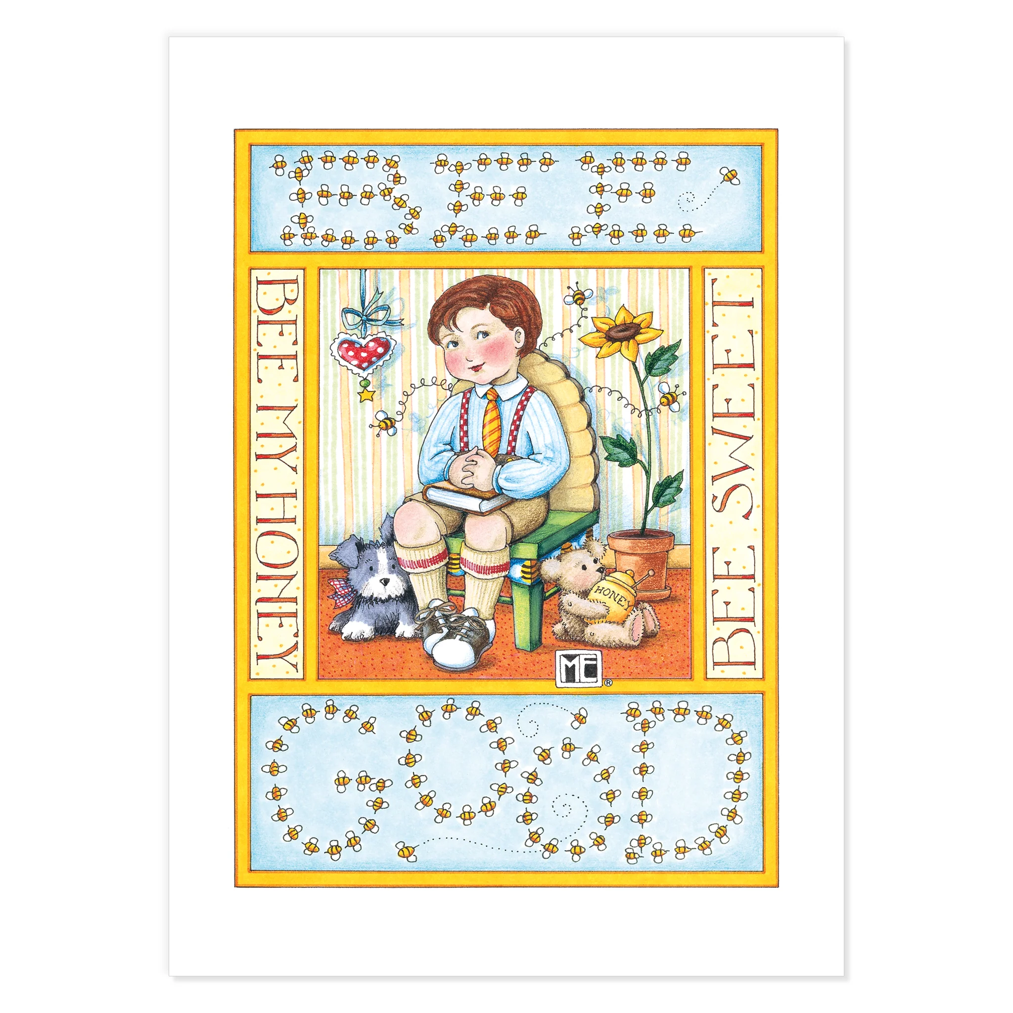 Bee My Valentine Postcards - Image 6