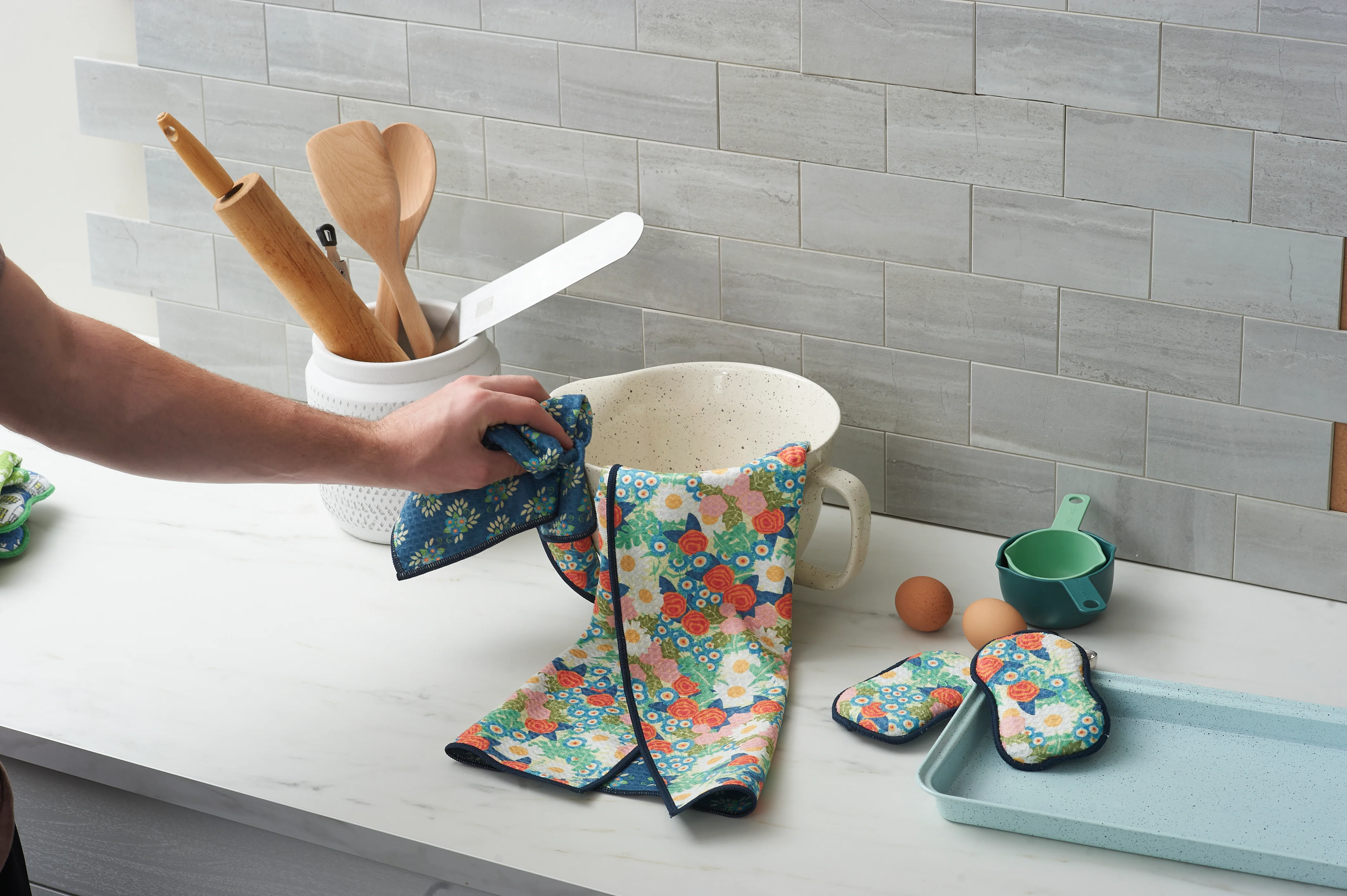 Vintage Calico Double Duty Towels - Image 5