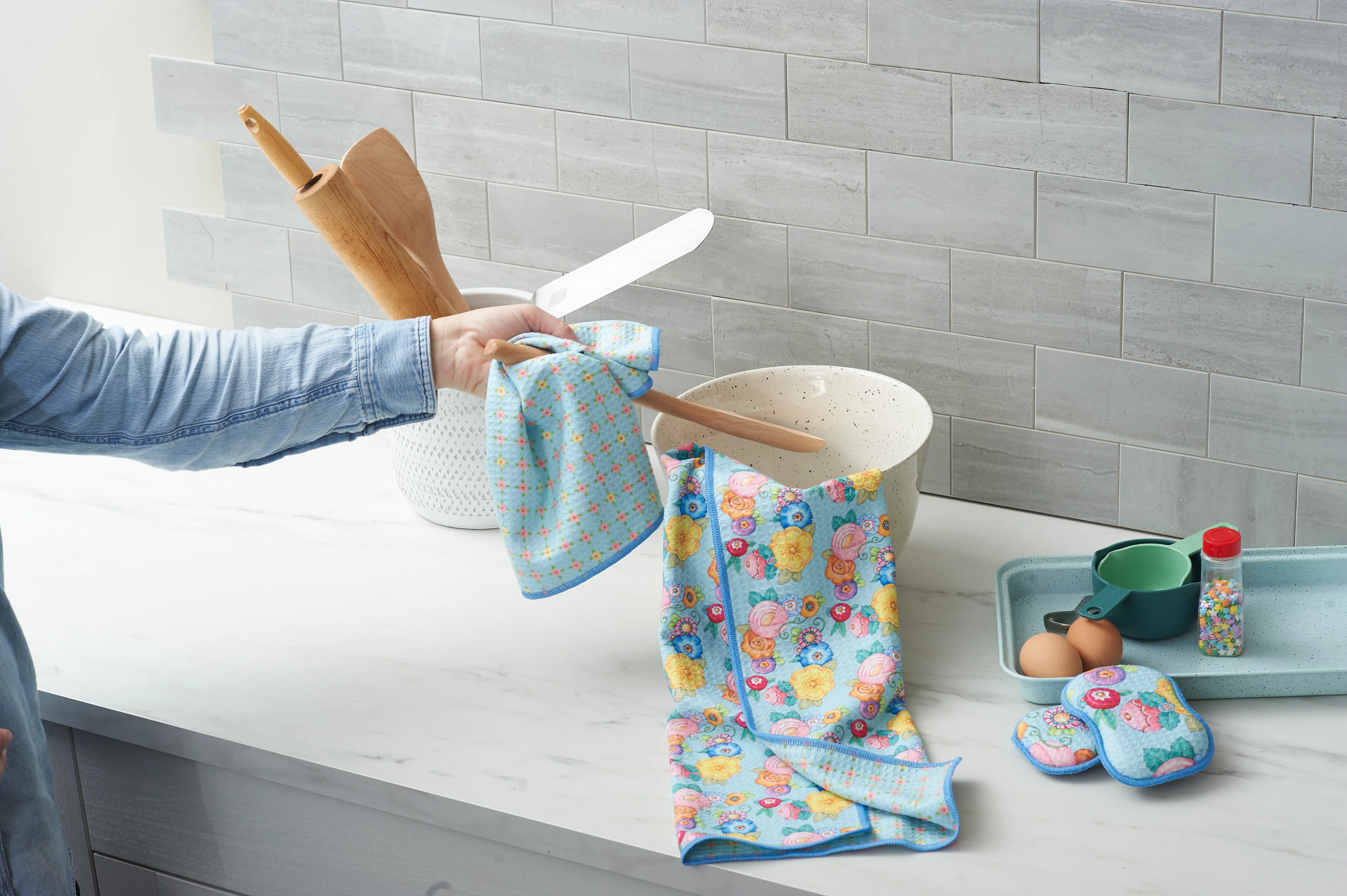 Wildflower Garland Double Duty Towels - Image 4